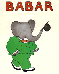 Gif animé Babar salut